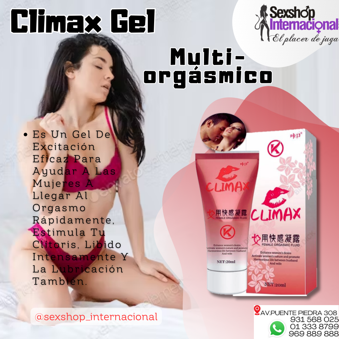 CLIMAX GEL DE EXCITACION EFICAZ MULTIORGASMO SEXSHOP PTE PIEDRA